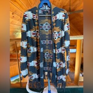 Lucky Brand Southwestern Pattern Cardigan